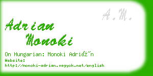 adrian monoki business card